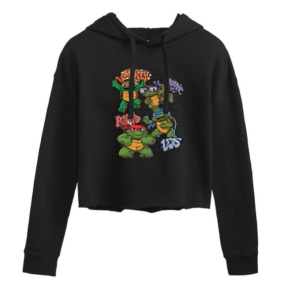 Teenage Mutant Ninja Turtles Mutant Mayhem  - Kids Group  - Juniors Cropped Pullover Hoodie