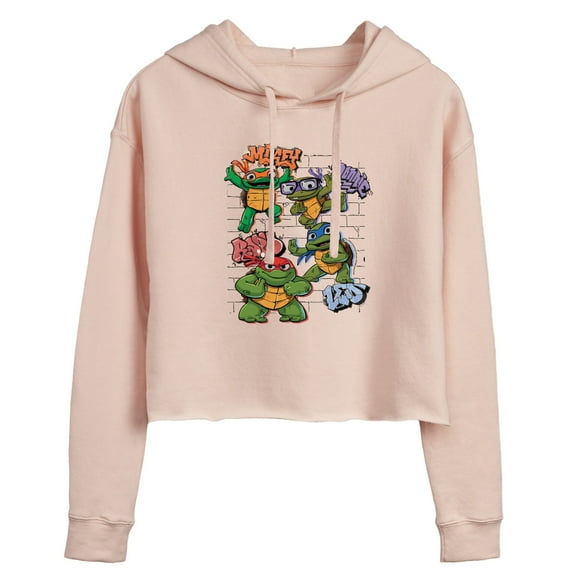Teenage Mutant Ninja Turtles Mutant Mayhem  - Kids Group  - Juniors Cropped Pullover Hoodie