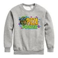 thumbnail image 1 of Teenage Mutant Ninja Turtles Mutant Mayhem - Leo Pizza Power - Toddler & Youth Crewneck Fleece Sweatshirt, 1 of 4