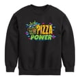 thumbnail image 1 of Teenage Mutant Ninja Turtles Mutant Mayhem - Leo Pizza Power - Toddler & Youth Crewneck Fleece Sweatshirt, 1 of 4