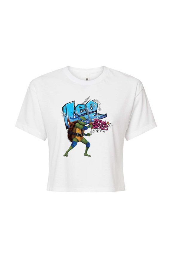 - Leo Team Turtles - Juniors Cropped T-Shirt