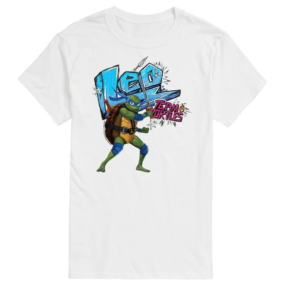Teenage Mutant Ninja Turtles: Mutant Mayhem - Leonardo AKA Leo - Team Turtles - Big & Tall - Men's Short Sleeve Graphic T-Shirt