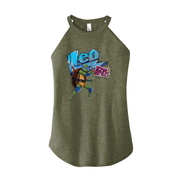 Teenage Mutant Ninja Turtles: Mutant Mayhem - Leonardo AKA Leo - Team Turtles - Juniors High Neck Tank Top
