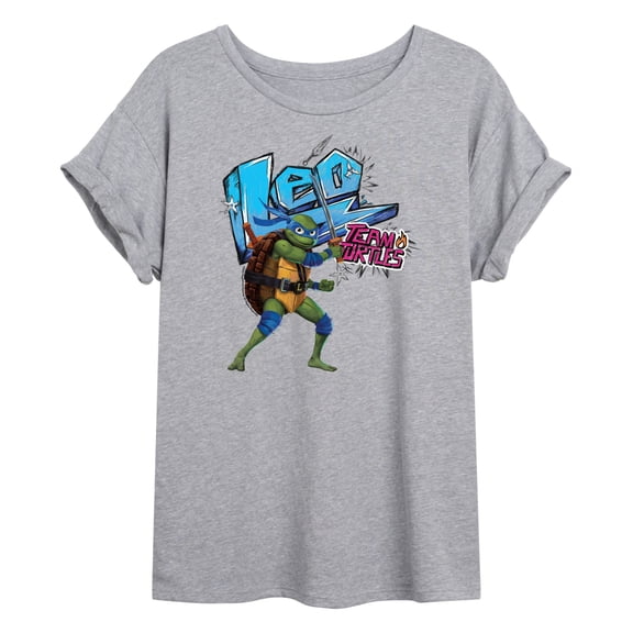 Teenage Mutant Ninja Turtles: Mutant Mayhem - Leonardo AKA Leo - Team Turtles - Women's Oversized T-Shirt