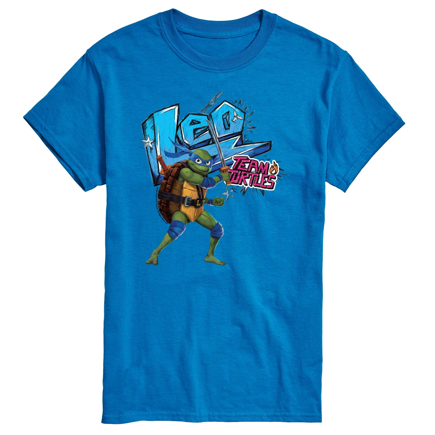 Teenage Mutant Ninja Turtles Leo Unisex Tri-Blend T-Shirt Athletic Grey Triblend / XXL