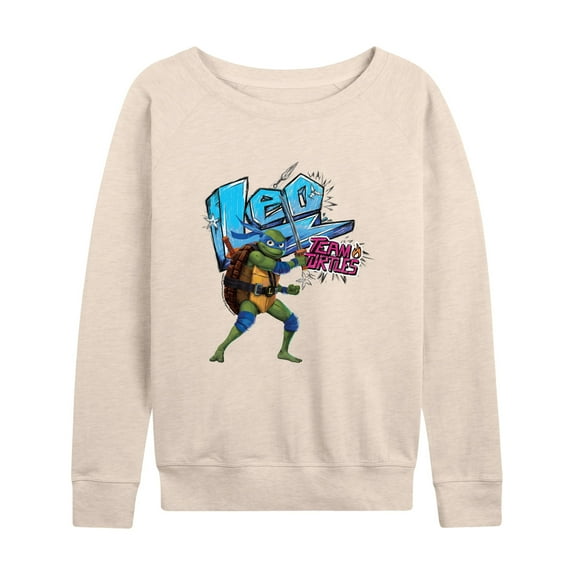 Teenage Mutant Ninja Turtles: Mutant Mayhem - Leonardo AKA Leo - Women's Lightweight French Terry Long Sleeve Shirt
