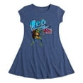 thumbnail image 1 of Teenage Mutant Ninja Turtles: Mutant Mayhem - Leonardo AKA Leo - Team Turtles - Toddler And Youth Girls Fit And Flare Dress, 1 of 1