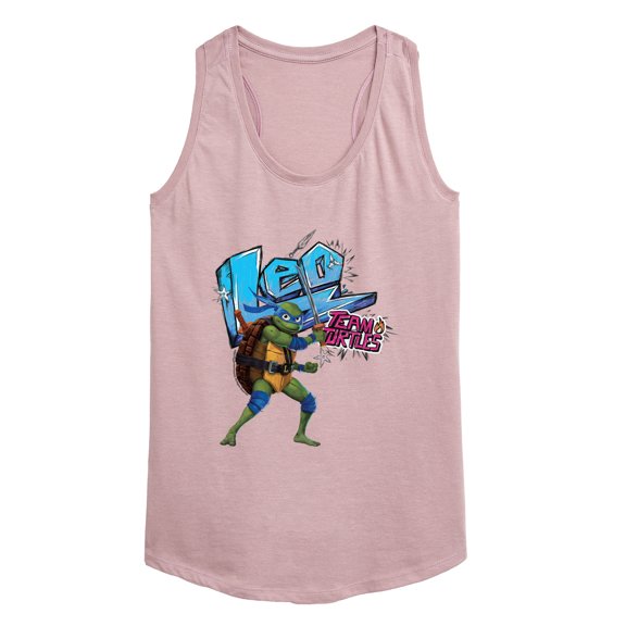 Teenage Mutant Ninja Turtles: Mutant Mayhem - Leonardo AKA Leo - Team Turtles - Women's Racerback Tank Top