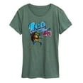 thumbnail image 1 of Teenage Mutant Ninja Turtles: Mutant Mayhem - Leonardo AKA Leo - Team Turtles - Women's Short Sleeve Graphic T-Shirt, 1 of 5