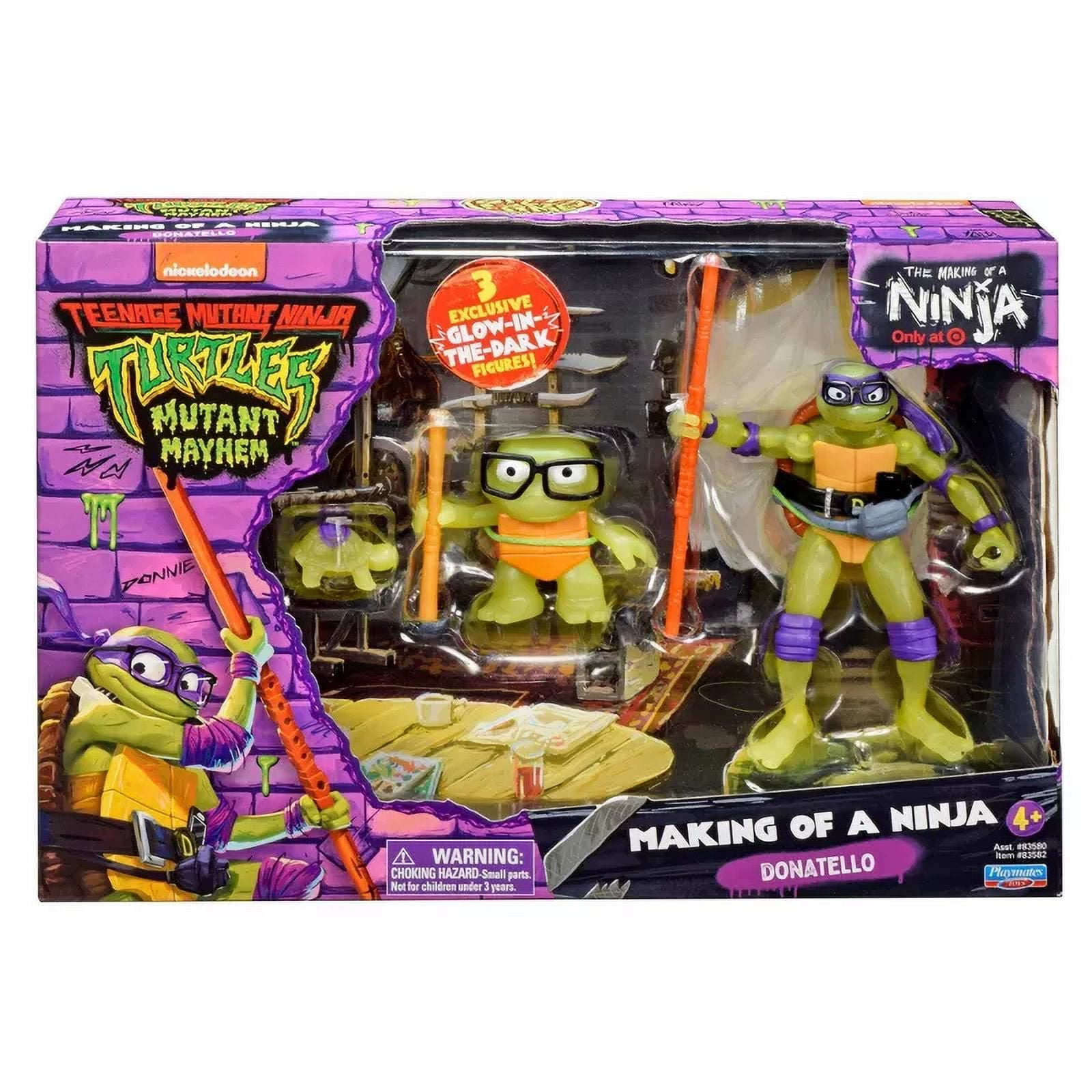 Teenage Mutant Ninja Turtles: Mutant Mayhem Making of a Ninja Donatello Action Figure Set - 3pk