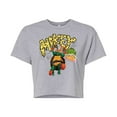 thumbnail image 1 of Teenage Mutant Ninja Turtles: Mutant Mayhem - Michelangelo AKA Mikey - Pizza Rules - Juniors Cropped Cotton Blend T-Shirt, 1 of 5