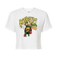 thumbnail image 1 of Teenage Mutant Ninja Turtles: Mutant Mayhem - Michelangelo AKA Mikey - Pizza Rules - Juniors Cropped Cotton Blend T-Shirt, 1 of 5