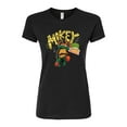 thumbnail image 1 of Teenage Mutant Ninja Turtles: Mutant Mayhem - Michelangelo AKA Mikey - Pizza Rules - Juniors Fitted Graphic T-Shirt, 1 of 5