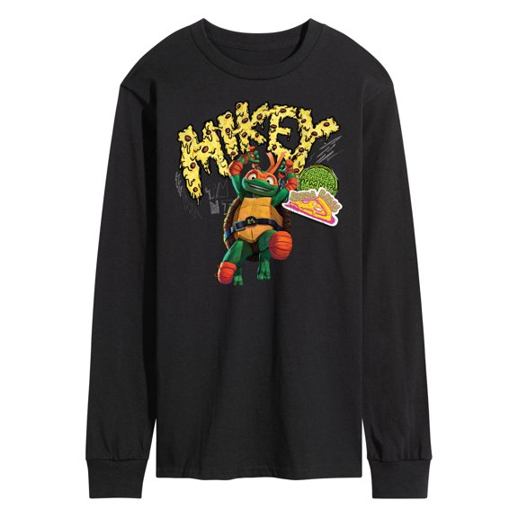 Teenage Mutant Ninja Turtles: Mutant Mayhem - Michelangelo AKA Mikey - Pizza Rules - Men's Long Sleeve T-Shirt