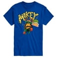 thumbnail image 1 of Teenage Mutant Ninja Turtles: Mutant Mayhem - Michelangelo AKA Mikey - Pizza Rules - Men's Short Sleeve Graphic T-Shirt, 1 of 5