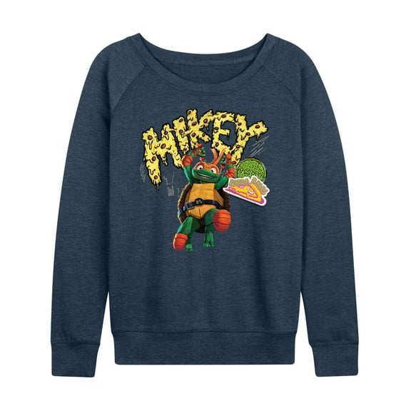 Teenage Mutant Ninja Turtles: Mutant Mayhem - Michelangelo AKA Mikey - Women's Lightweight French Terry Long Sleeve Shirt