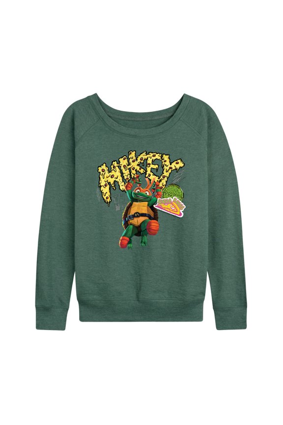 : Mutant Mayhem - Michelangelo AKA Mikey - Women's Lightweight French Terry Long Sleeve Shirt