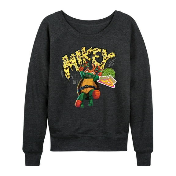 Teenage Mutant Ninja Turtles: Mutant Mayhem - Michelangelo AKA Mikey - Women's Lightweight French Terry Long Sleeve Shirt