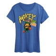 thumbnail image 1 of Teenage Mutant Ninja Turtles: Mutant Mayhem - Michelangelo AKA Mikey - Pizza Rules - Plus Size - Women's Short Sleeve Graphic T-Shirt, 1 of 5