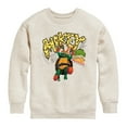 thumbnail image 1 of Teenage Mutant Ninja Turtles: Mutant Mayhem - Michelangelo AKA Mikey - Pizza Rules - Toddler And Youth Crewneck Fleece Sweatshirt, 1 of 5