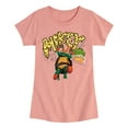 thumbnail image 1 of Teenage Mutant Ninja Turtles: Mutant Mayhem - Michelangelo AKA Mikey - Pizza Rules - Toddler And Youth Girls Short Sleeve Graphic T-Shirt, 1 of 5