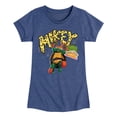 thumbnail image 1 of Teenage Mutant Ninja Turtles: Mutant Mayhem - Michelangelo AKA Mikey - Pizza Rules - Toddler And Youth Girls Short Sleeve Graphic T-Shirt, 1 of 5
