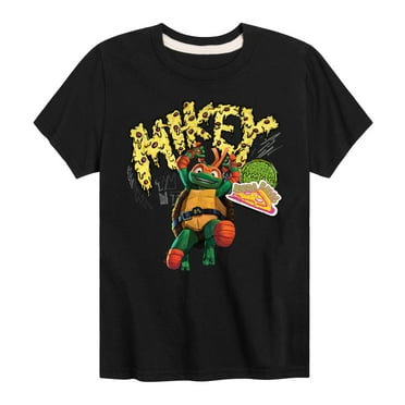 Teenage Mutant Ninja Turtles: Mutant Mayhem - Michelangelo AKA Mikey - Pizza Rules - Toddler And Youth Short Sleeve Graphic T-Shirt