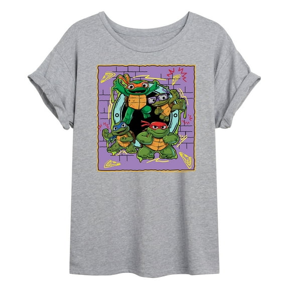 Teenage Mutant Ninja Turtles Mutant Mayhem  - Mini Badge  - Women's Oversized T-Shirt