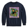 thumbnail image 1 of Teenage Mutant Ninja Turtles Mutant Mayhem - Mini Badge - Toddler & Youth Crewneck Fleece Sweatshirt, 1 of 4