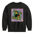 thumbnail image 1 of Teenage Mutant Ninja Turtles Mutant Mayhem - Mini Badge - Toddler & Youth Crewneck Fleece Sweatshirt, 1 of 4