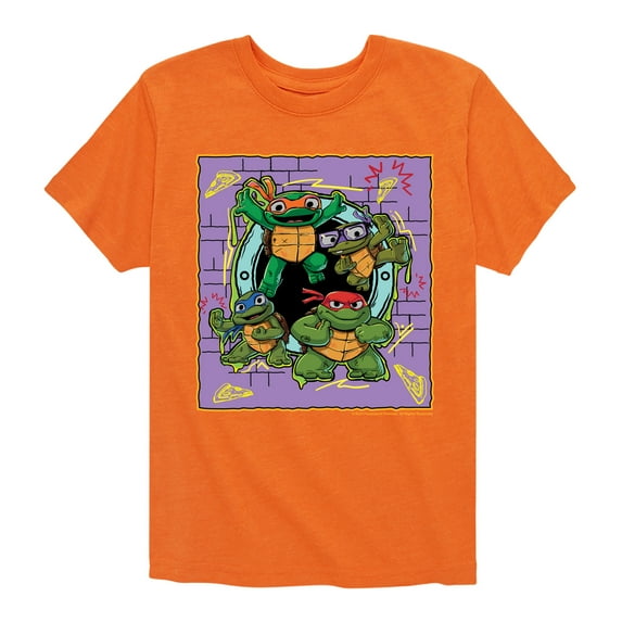 Teenage Mutant Ninja Turtles Mutant Mayhem - Mini Badge - Toddler & Youth Short Sleeve Graphic T-Shirt