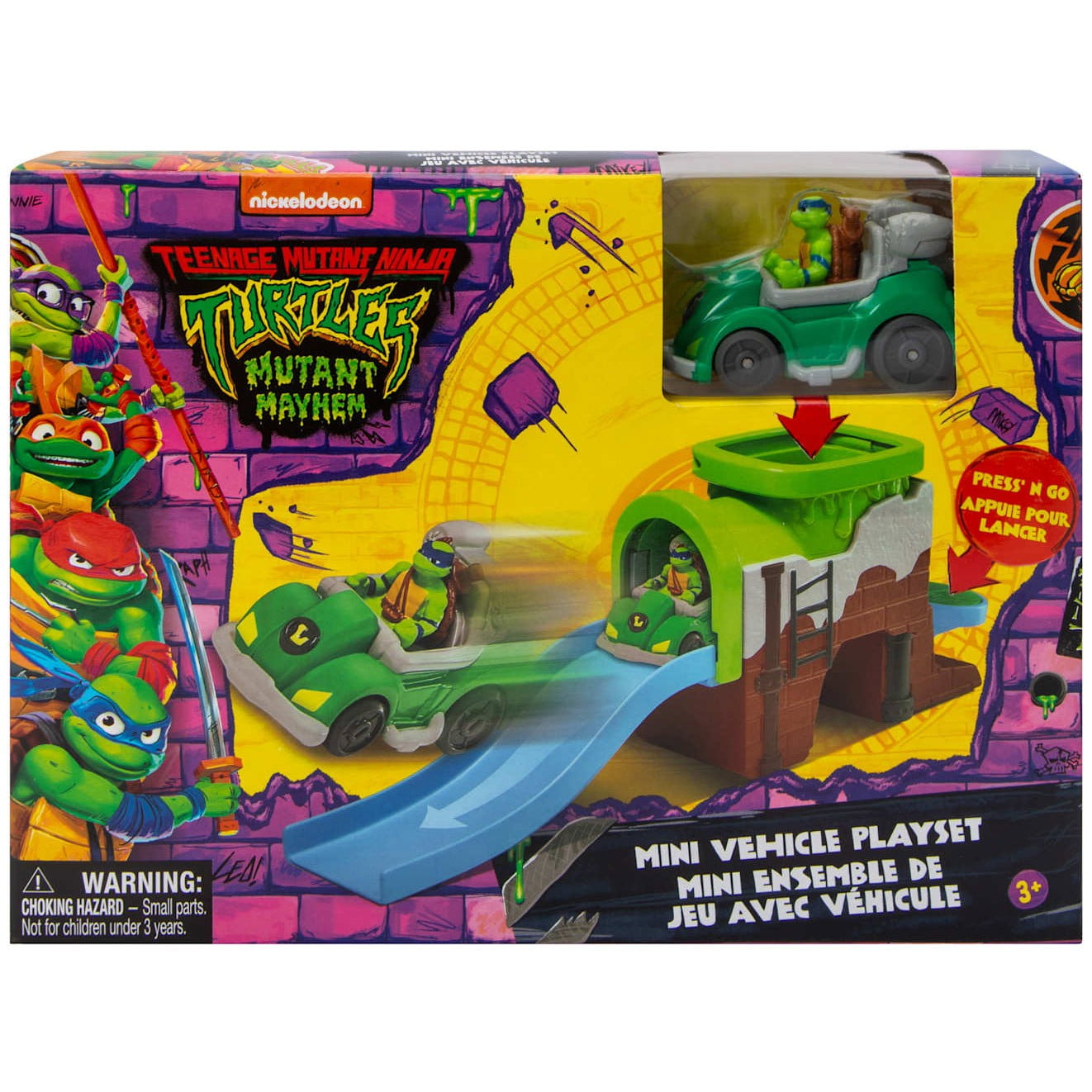 Legend Toys Teenage Mutant Ninja Turtles Mutant Mayhem Mini Vehicle Playset, New