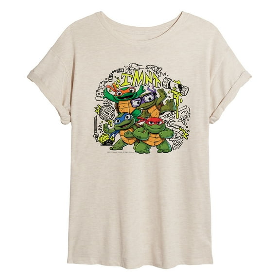 Teenage Mutant Ninja Turtles Mutant Mayhem  - Mm Sketchy  - Juniors Ideal Flowy Muscle T-Shirt