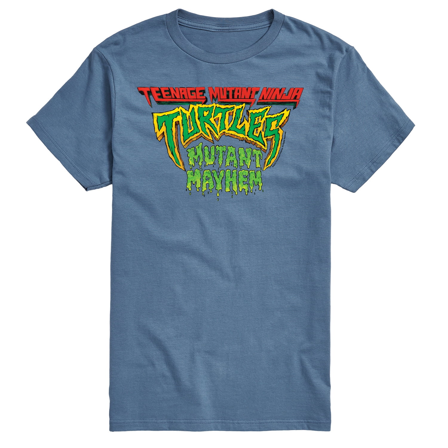 Teenage Mutant Ninja Turtles: Mutant Mayhem Faces Adult Short Sleeve T-Shirt Navy / XL
