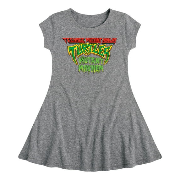 Teenage Mutant Ninja Turtles: Mutant Mayhem - Movie Logo - Toddler And Youth Girls Fit And Flare Dress