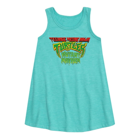 Teenage Mutant Ninja Turtles: Mutant Mayhem - Movie Logo - Toddler and Youth Girls A-line Dress