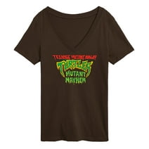Teenage Mutant Ninja Turtles: Mutant Mayhem - Movie Logo - Women's Short Sleeve Graphic V-Neck T-Shirt