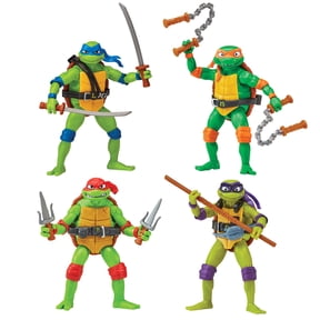Teenage Mutant Ninja Turtles Mutant Mayhem Movie Turtle Basic Figure Bundle