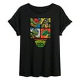 thumbnail image 1 of Teenage Mutant Ninja Turtles Mutant Mayhem  - Mutant Mahem Grid  - Women's Oversized T-Shirt, 1 of 4