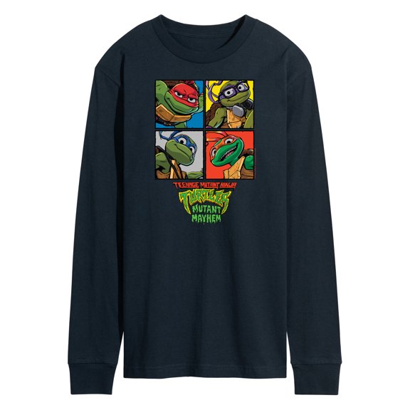 Teenage Mutant Ninja Turtles Mutant Mayhem - Mutant Mahem Grid - Men's Long Sleeve T-Shirt