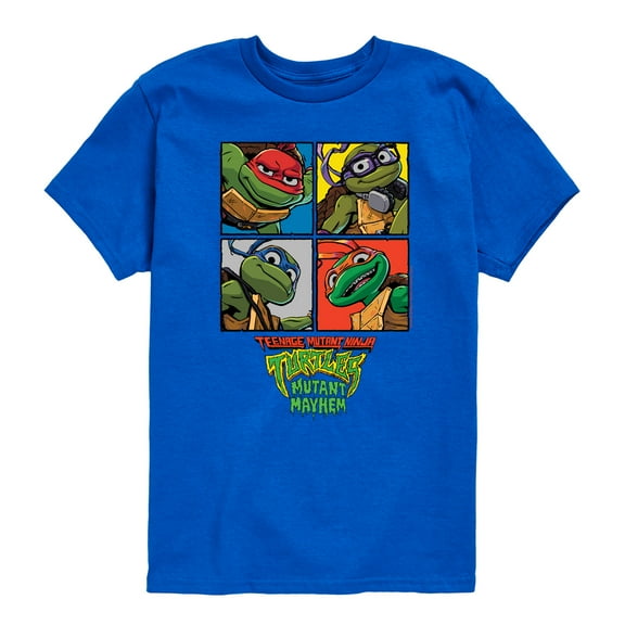 Teenage Mutant Ninja Turtles Mutant Mayhem - Mutant Mahem Grid - Toddler & Youth Short Sleeve Graphic T-Shirt