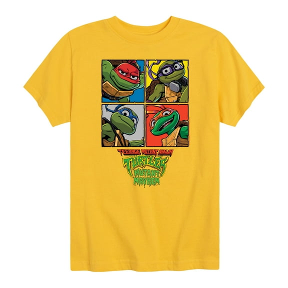 Teenage Mutant Ninja Turtles Mutant Mayhem - Mutant Mahem Grid - Toddler & Youth Short Sleeve Graphic T-Shirt
