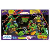 Teenage Mutant Ninja Turtles: Mutant Mayhem - Phrases Wall Poster, 14.725" x 22.375" Framed