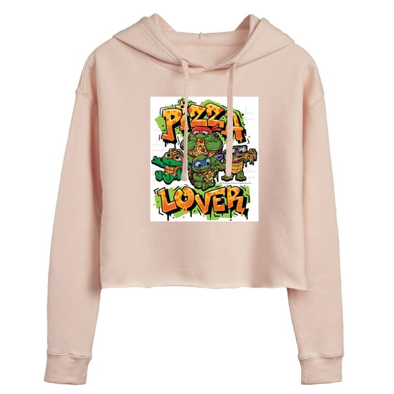 Teenage Mutant Ninja Turtles Mutant Mayhem - Pizza Lover - Juniors Cropped Pullover Hoodie
