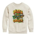 thumbnail image 1 of Teenage Mutant Ninja Turtles Mutant Mayhem - Pizza Lover - Toddler & Youth Crewneck Fleece Sweatshirt, 1 of 4