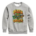 thumbnail image 1 of Teenage Mutant Ninja Turtles Mutant Mayhem - Pizza Lover - Toddler & Youth Crewneck Fleece Sweatshirt, 1 of 4