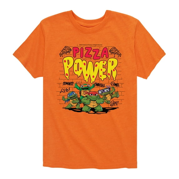 Teenage Mutant Ninja Turtles Mutant Mayhem - Pizza Power - Toddler & Youth Short Sleeve Graphic T-Shirt