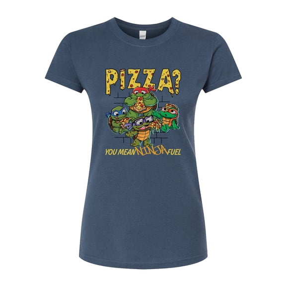 Teenage Mutant Ninja Turtles Mutant Mayhem - Pizza You Mean Ninja Fuel - Juniors Fitted Graphic T-Shirt