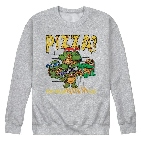 Teenage Mutant Ninja Turtles Mutant Mayhem - Pizza You Mean Ninja Fuel - Men's Crew Neck Fleece Pullover