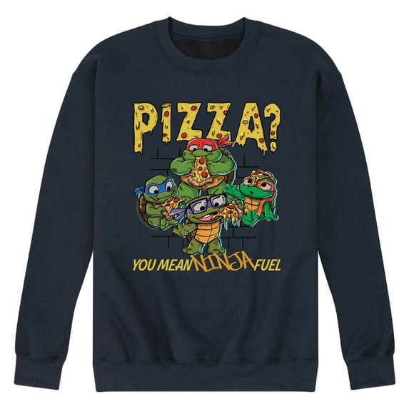 Teenage Mutant Ninja Turtles Mutant Mayhem - Pizza You Mean Ninja Fuel - Men's Crew Neck Fleece Pullover